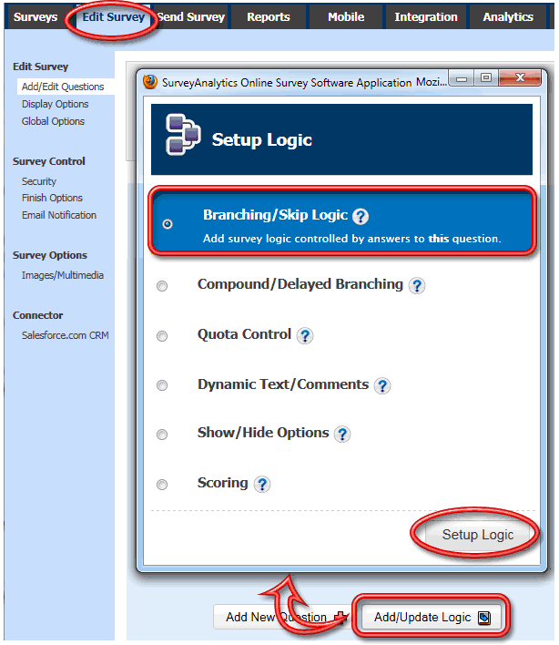 Survey Software Help Image